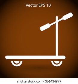 ride a scooter vector