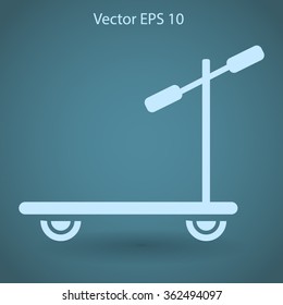 ride a scooter vector