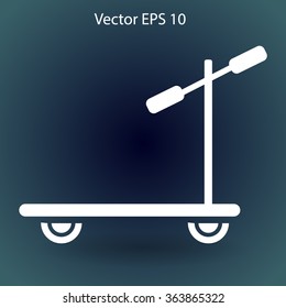 ride a scooter vector