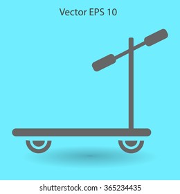 ride a scooter vector