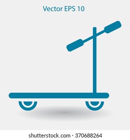 ride a scooter vector