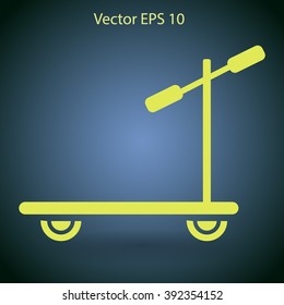 ride a scooter vector