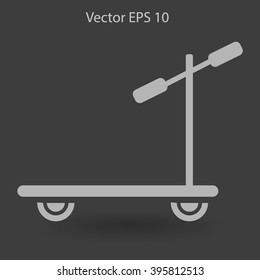 ride a scooter vector