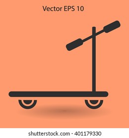 ride a scooter vector