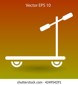 ride a scooter vector