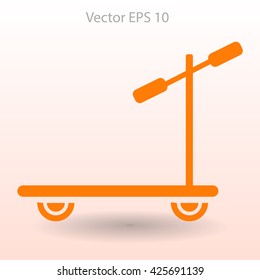 ride a scooter vector