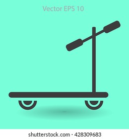 ride a scooter vector