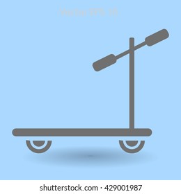 ride a scooter vector