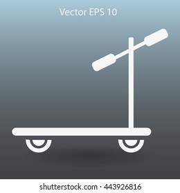 ride a scooter vector