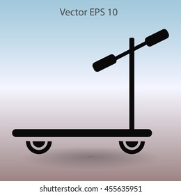 ride a scooter vector