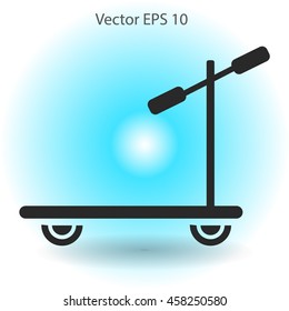 ride a scooter vector