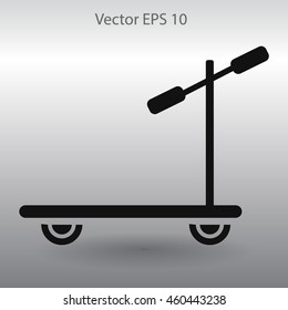 ride a scooter vector