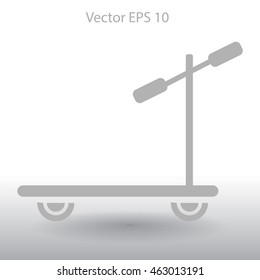 ride a scooter vector