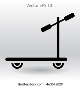 ride a scooter vector