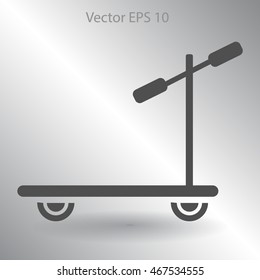 ride a scooter vector