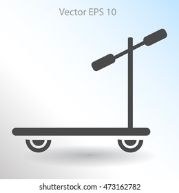 ride a scooter vector