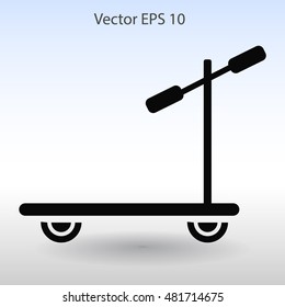 ride a scooter vector