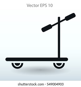 ride a scooter vector