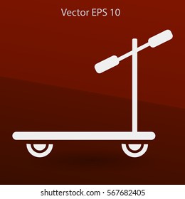 ride a scooter vector
