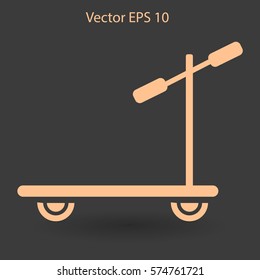 ride a scooter vector