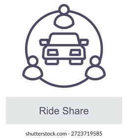 Ride Compartir Element para diseño gráfico