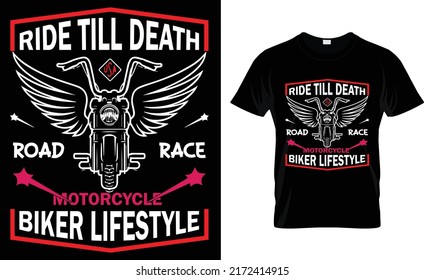 ride till death road race motorcycle biker lifestyle