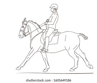 The rider and the horse in style working equitation