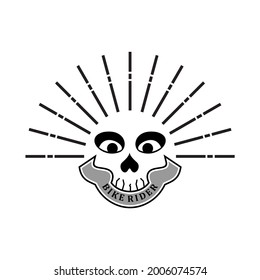 Rider logo with skull mix