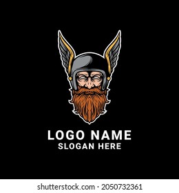 Rider Mascot Logo Design Vector