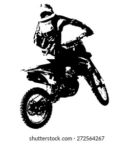 Motocross Rider Stock Vector (Royalty Free) 647075908 | Shutterstock