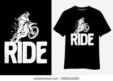 Rider Ride Motorcycle T-Shirt Design