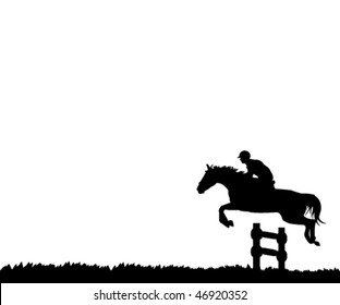 rider silhouette vector