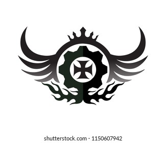 Rider vector and classic motor Bikers

