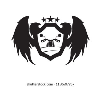 Rider vector and classic motor Bikers
