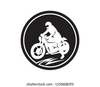 Rider Vector Classic Motor Bikers Stock Vector (Royalty Free) 1150608293
