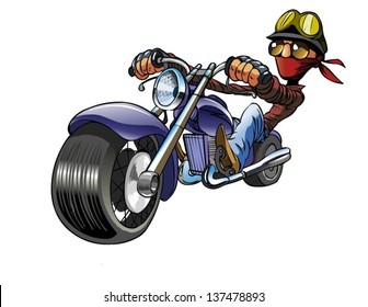 rider, vector illustration on white background