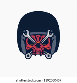 Riders Never Quit Motorcycle Custome Logo Symbol