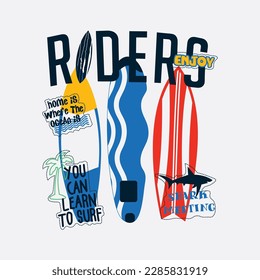 Riders Wave Shark Graphics Design