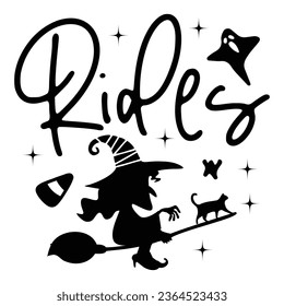 Rides - Happy Halloween T shirt Design, Happy Halloween, thanksgiving Quotes Design, Vector EPS Editable Files Bundle, can you download this Design.