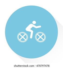 riding bicycle icon
