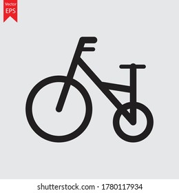 riding bicycle icon, sign symbol vector illustration
