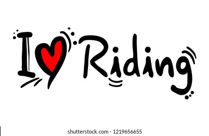 Riding love message