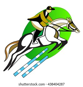 Riding, man on the horse
