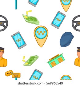 Riding of people pattern. Cartoon illustration of riding of people vector pattern for web