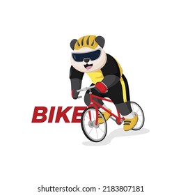 riding a racing bike with sunglasses and helmet wearing a yellow and black tracksuit. bike to work. exercise to be healthy. sporty style