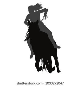 Riding a running horse