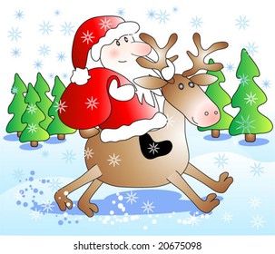 Riding Santa