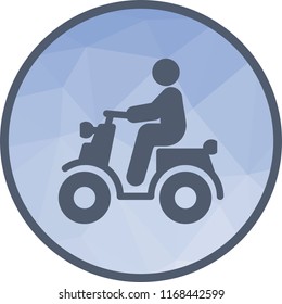 Riding Scooter Icon