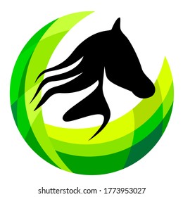 Riding sport logo in vector quality.