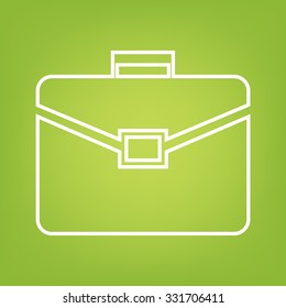riefcase black and white line  icon
